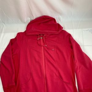 Style & Co.- Ladies’ Sport Hoodie. Large. Pink. Zip Up. 2 Front pockets.